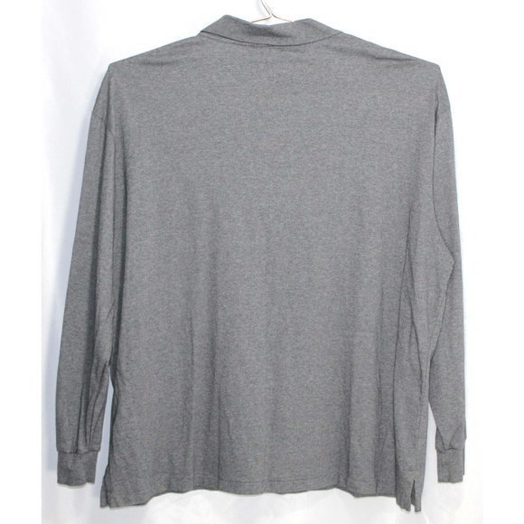 Polo Ralph Lauren Gray Cotton Long Sleeve Polo Shirt Mens Size 3XB Excellent - Picture 3 of 4